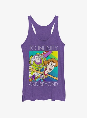 Disney Pixar Toy Story Infinity and Beyond Rainbow Girls Tank Top