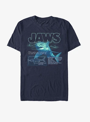 Jaws Shark Blueprint T-Shirt
