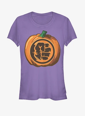 Marvel Halloween Hulk Fist Pumpkin Girls T-Shirt