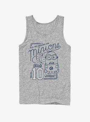 Minion My Friends Are Tank Top