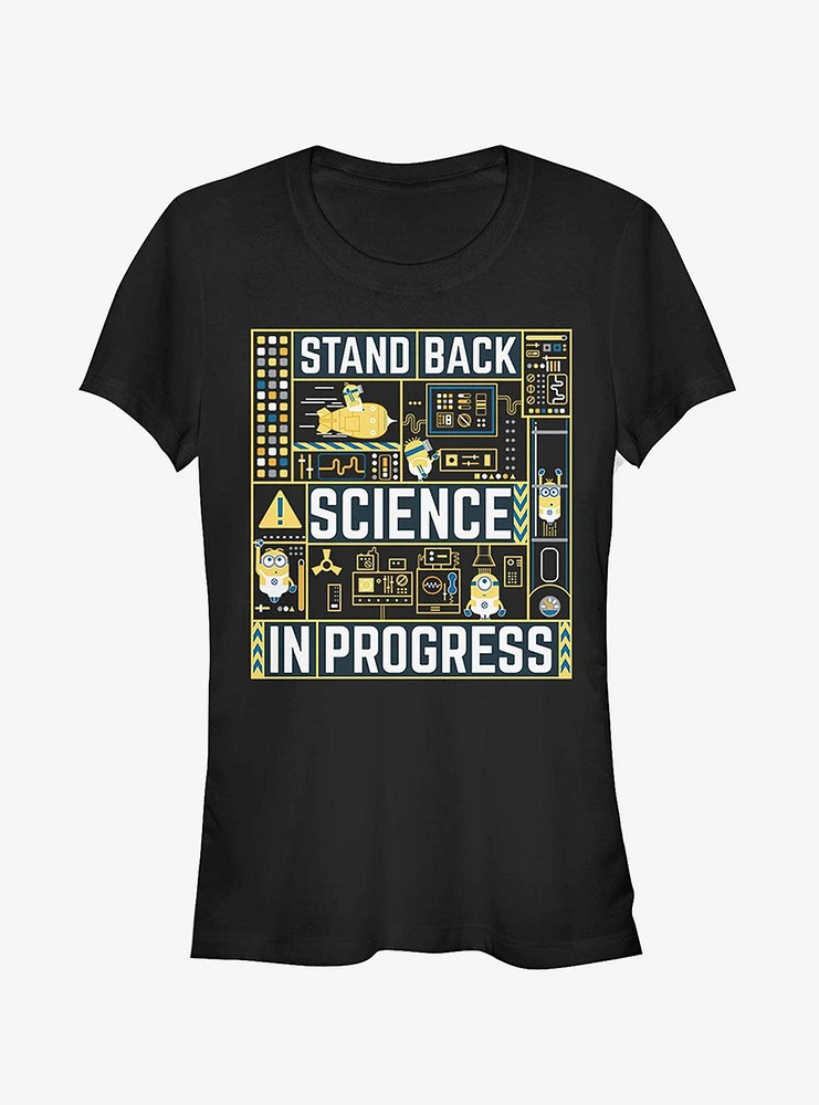 Minions Science Progress Girls T-Shirt