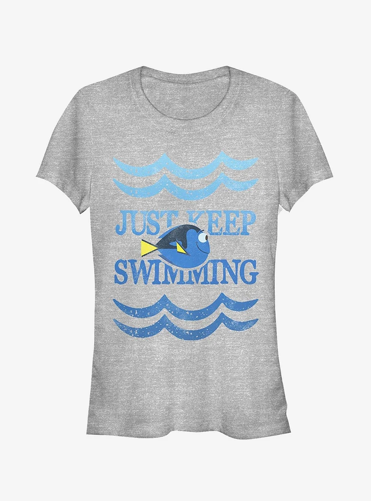 Disney Pixar Finding Dory Keep Swimming Waves Girls T-Shirt