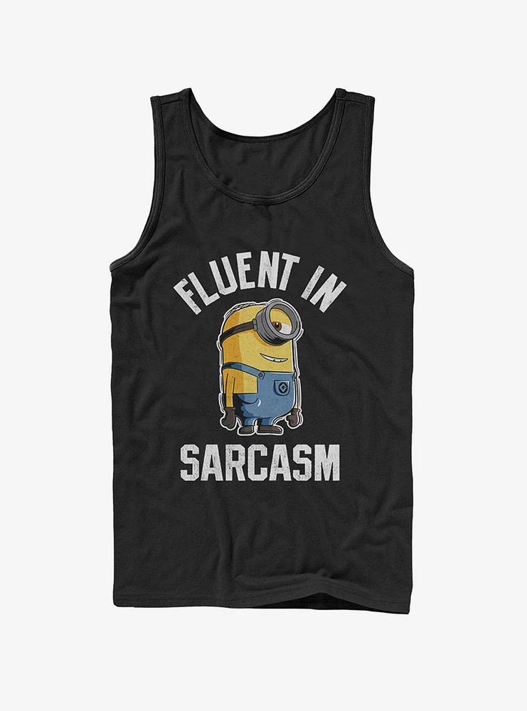 Minion Fluent Sarcasm Tank Top