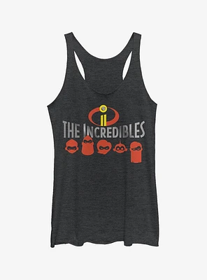 Disney Pixar The Incredibles Masked Family Girls Tank Top