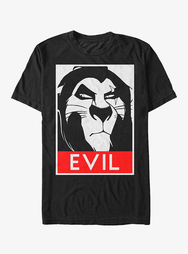 Disney Lion King Evil Scar Poster T-Shirt