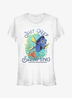 Disney Pixar Finding Dory Motivational Message Girls T-Shirt