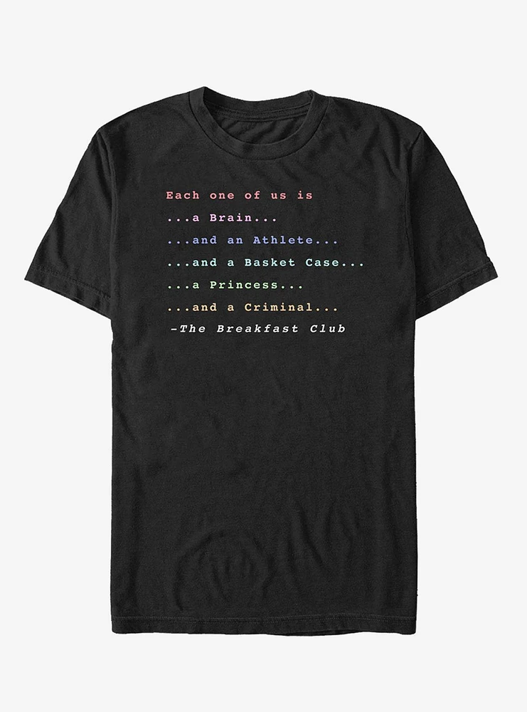 The Breakfast Club Each One Of Us Stereotype T-Shirt