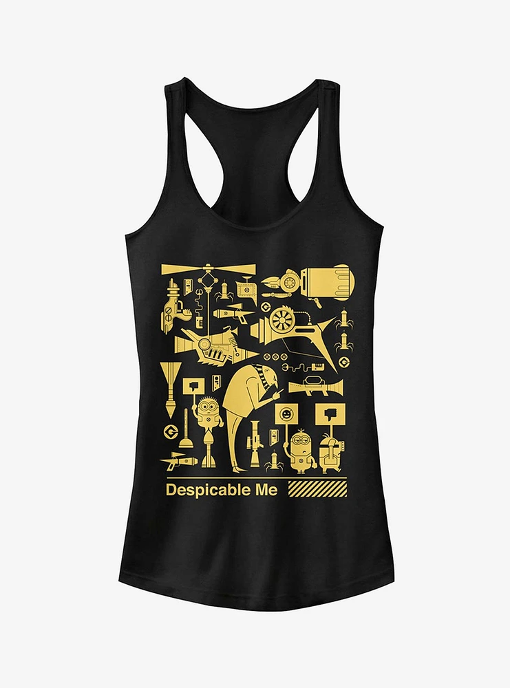 Minion Worker Strike Girls Tank Top