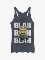 Minion Blah Girls Tank Top