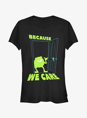 Disney Pixar Monsters Inc Mike Cares Doorway Girls T-Shirt