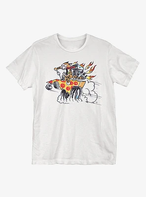 Pizza Cat Burnout T-Shirt