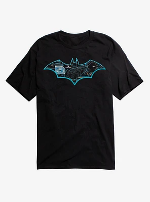 DC Comics Batman Batmobile Controls T-Shirt