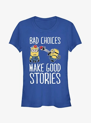 Minion Bad Choices Girls T-Shirt