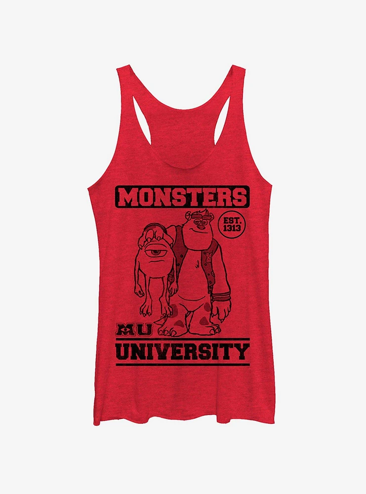 Disney Pixar Monsters Inc College Friends Est. 1313 Girls Tank Top