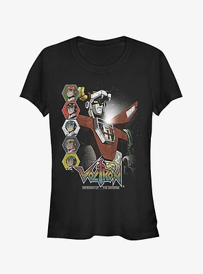 Voltron Character Panels Girls T-Shirt