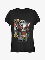 Voltron Character Panels Girls T-Shirt