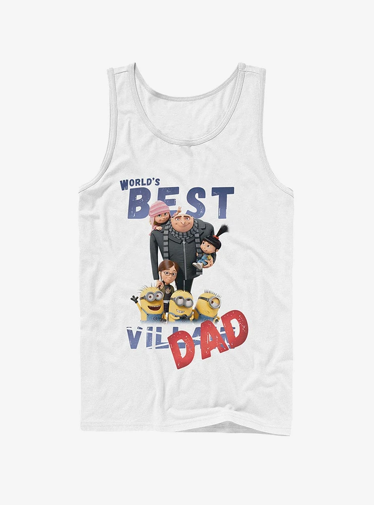 Minion World's Best Villain Dad Tank Top