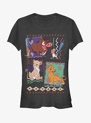 Disney Lion King Retro 90's Savannah Friends Girls T-Shirt