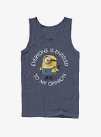 Minion My Opinion Tank Top