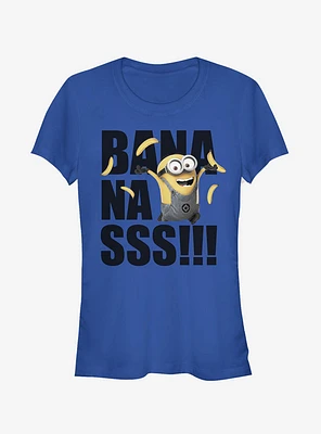 Minion Bananas Forever Girls T-Shirt