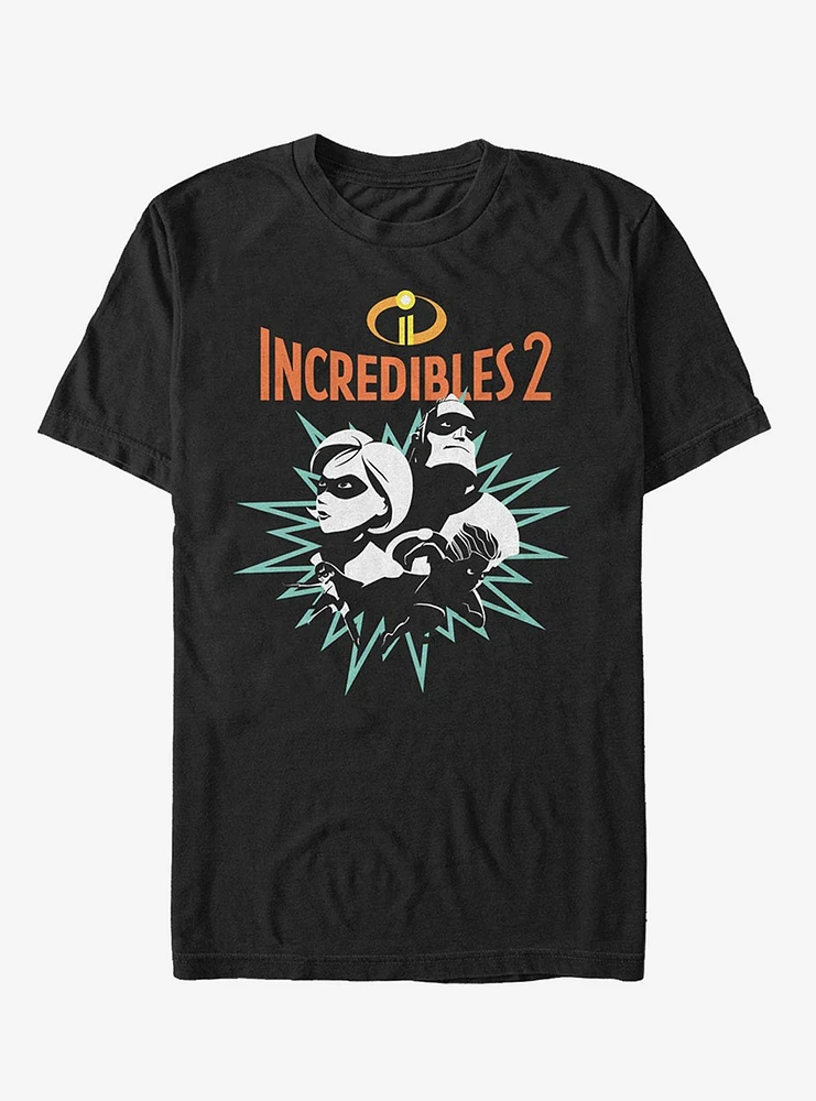 Disney Pixar The Incredibles Heroic Parents T-Shirt