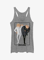 Minion Dru and Gru Brothers Girls Tank Top