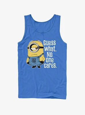 Minion No One Cares Tank Top