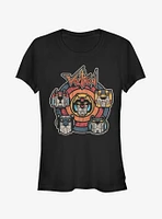 Voltron Retro Lion Target Girls T-Shirt