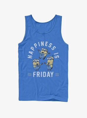 Minion Happiness is Friday Tank Top