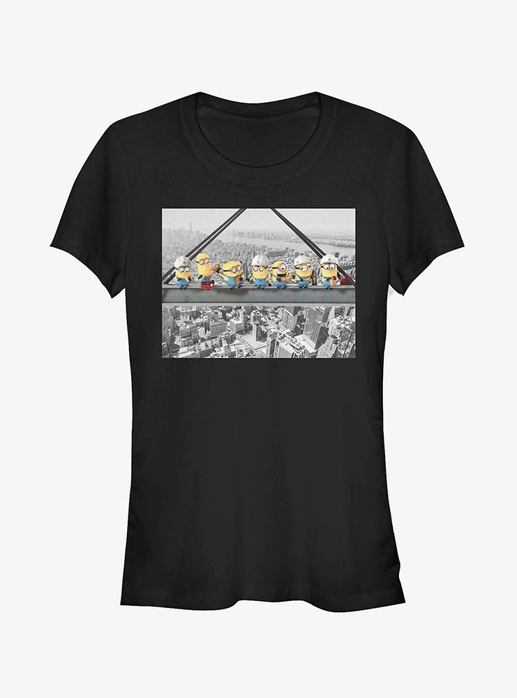 Minion Construction Lunch Girls T-Shirt