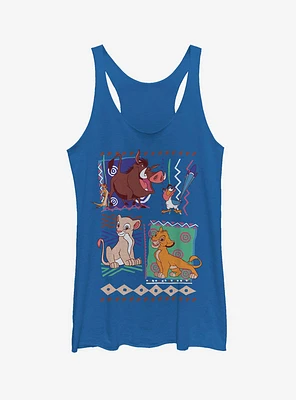 Disney Lion King Retro 90's Savannah Friends Girls Tank Top