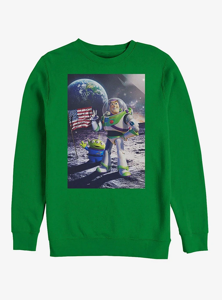 Disney Pixar Toy Story Buzz Lightyear Moon Landing Sweatshirt