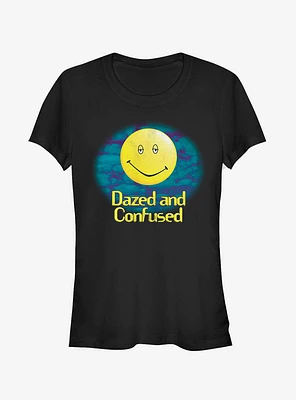 Dazed and Confused Cloudy Big Smile Logo Girls T-Shirt