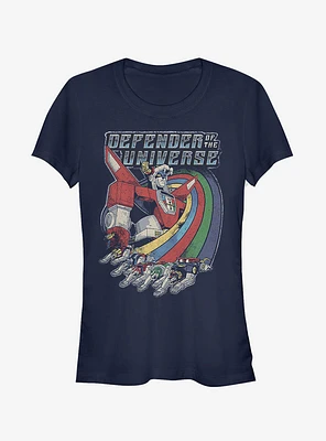 Voltron Retro Rainbow Lions Girls T-Shirt