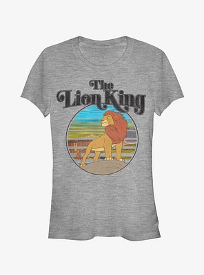 Disney Lion King Retro Logo Scene Girls T-Shirt