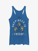 Minion Happiness is Friday Girls Tank Top