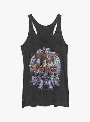 Voltron Retro Robot Lions Girls Tank Top