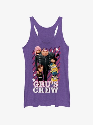 Minion Gru's Crew Streaks Girls Tank Top