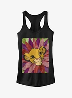 Disney Lion King Simba Leaf Mane Girls Tank Top