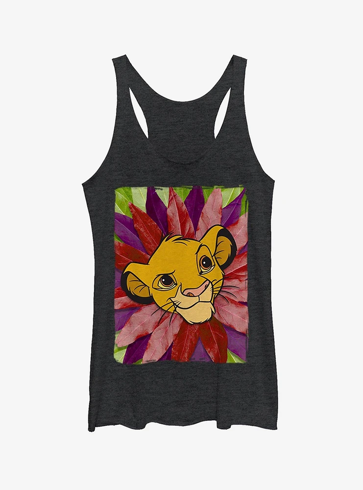 Disney The Lion King Simba Leaf Mane Girls Tank Top