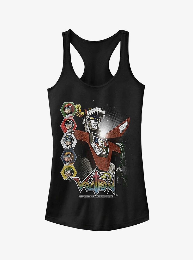 Voltron Character Panels Girls Tank Top