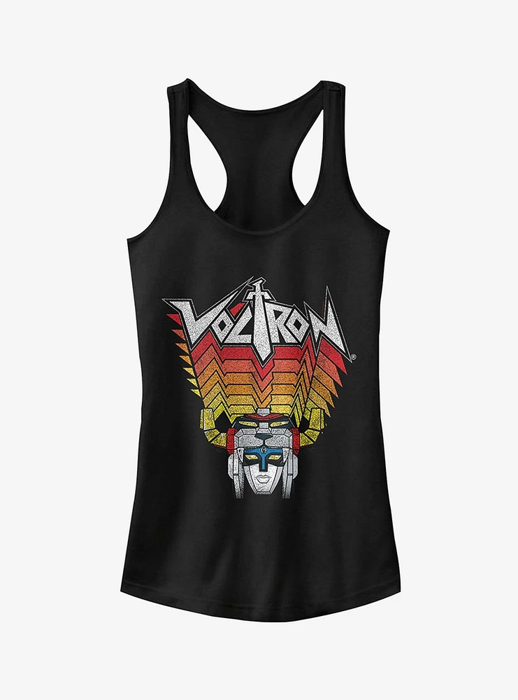 Voltron Robot Stripes Girls Tank Top