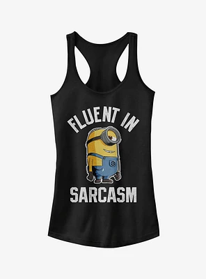 Minion Fluent Sarcasm Girls Tank Top