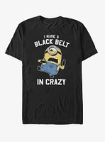 Minion Black Belt Crazy T-Shirt