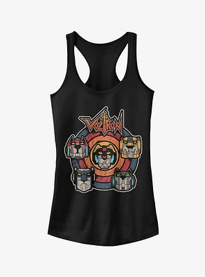 Voltron Retro Lion Target Girls Tank Top