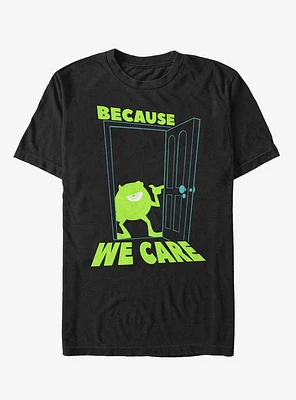 Disney Pixar Monsters Inc Mike Cares Doorway T-Shirt