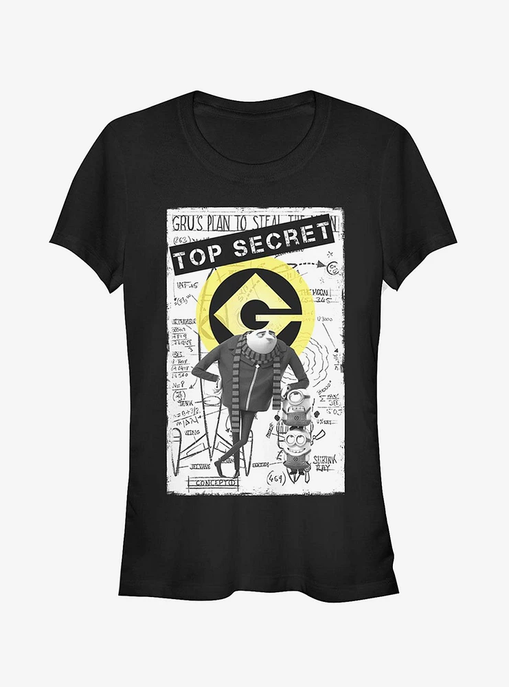 Minion Top Secret Girls T-Shirt