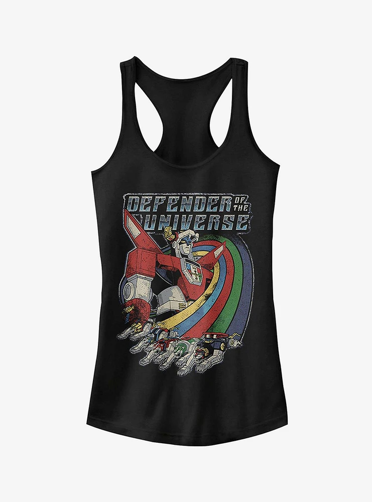 Voltron Retro Rainbow Lions Girls Tank Top