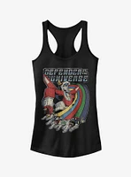 Voltron Retro Rainbow Lions Girls Tank Top