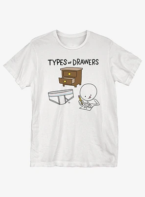Types of Drawers T-Shirt